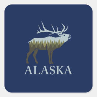 Sticker Carré Alaska