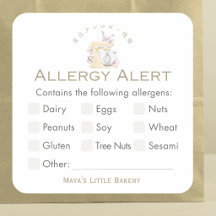 Alerte d'allergie au mélangeur floral jaune