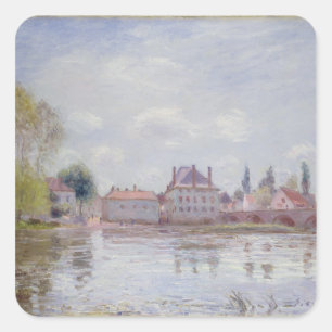 Sticker Carré Alfred Sisley   le pont au Moret-sur-Loing