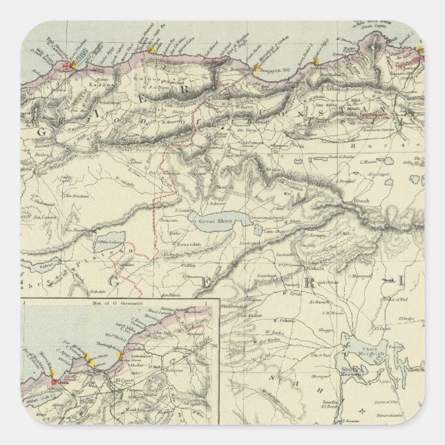 Sticker Carré Algérie (Devant)