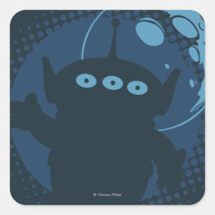Sticker Carré Alien