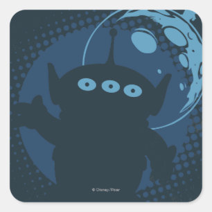 Sticker Carré Alien