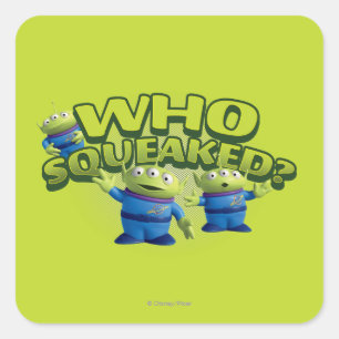 Sticker Carré Aliens : Qui a frappé