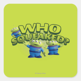 Sticker Carré Aliens : Qui a frappé