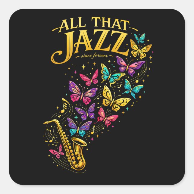 Sticker Carré All That Jazz (Devant)
