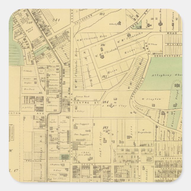 Sticker Carré Allegheny niveau 2 (Devant)