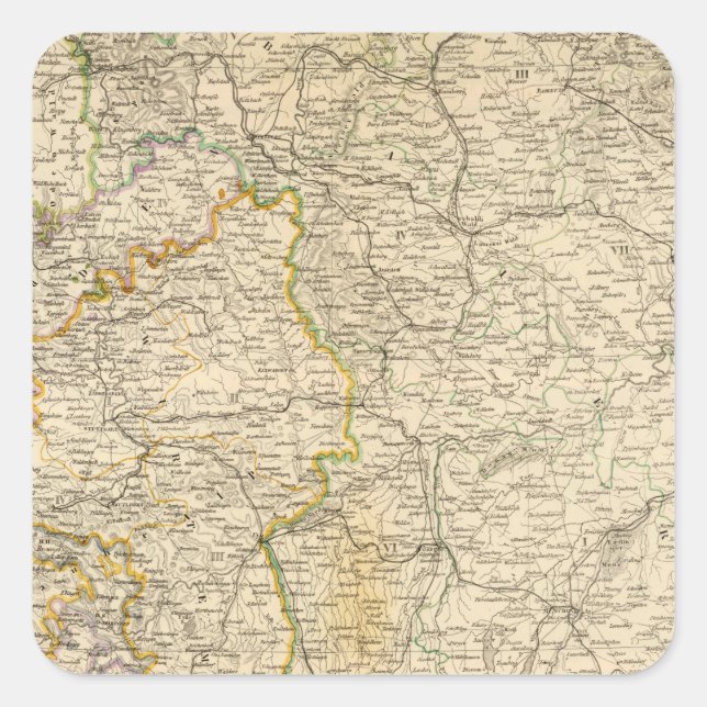 Sticker Carré Allemagne 2 (Devant)