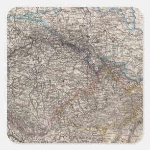 Sticker Carré Allemagne de l'Est ou Bohême