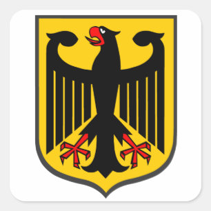 Sticker Carré Allemand Eagle