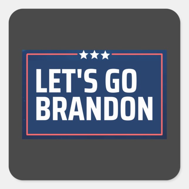 Sticker Carré Allons Brandon (Devant)