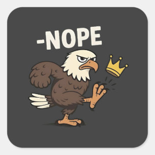 Sticker Carré Allons-y TACO Trump  4 Juillet Amoureux des Tacos