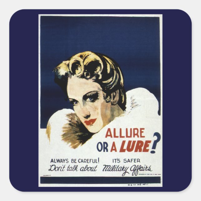 Sticker Carré Allure ou un leurre ? (Devant)