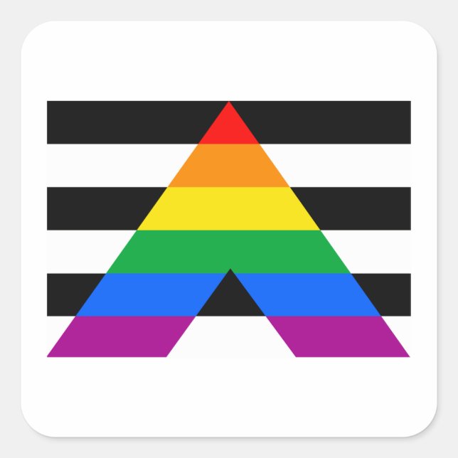 STICKER CARRÉ ALLY FLAG ORIGINAL (Devant)