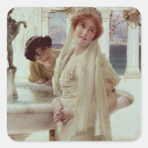 Sticker Carré Alma-Tadema Une différence d'opinion