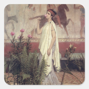 Sticker Carré Alma-Tadema   une femme grecque, 1869