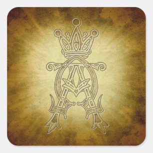 Sticker Carré Alpha roi d'Omega des Rois Design