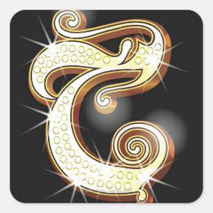 Sticker Carré Alphabet C