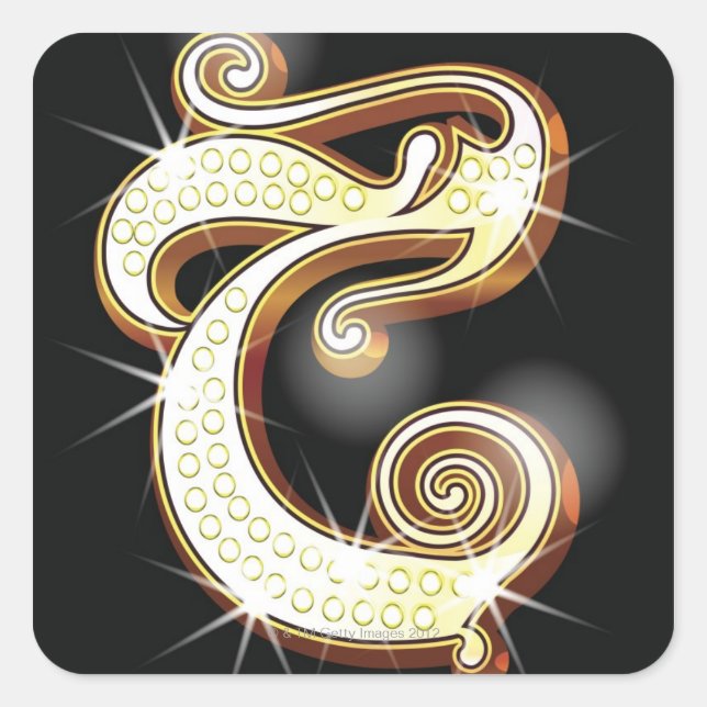 Sticker Carré Alphabet C (Devant)