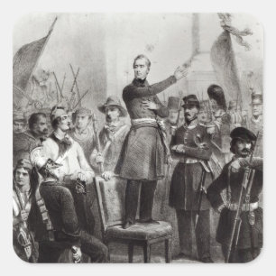 Sticker Carré Alphonse de Lamartine à hôtel de ville