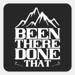 Sticker Carré Alpinisme - On Y A Fait Ça