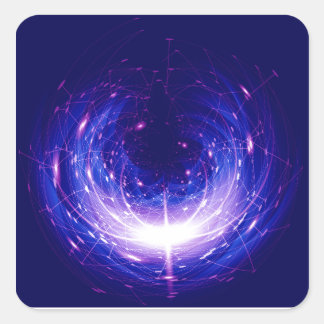 Sticker Carré Amberlight Cold Blue Polar Flare