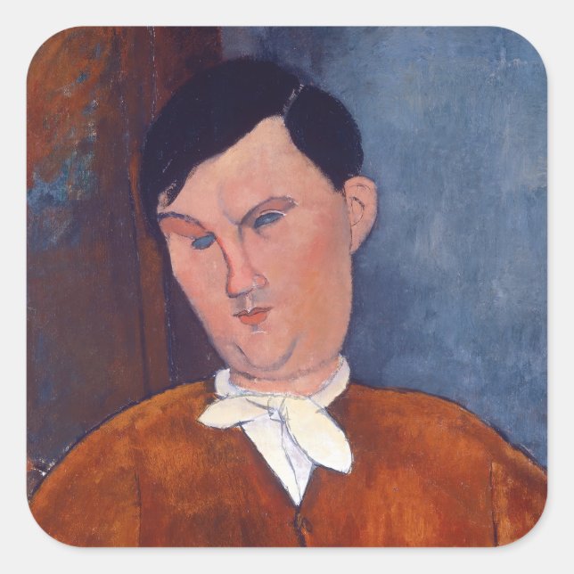 Sticker Carré Amedeo Modigliani - Monsieur Deleu (Devant)