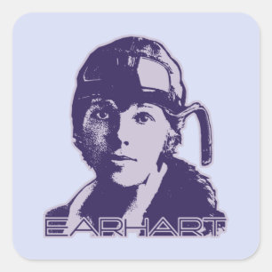 Sticker Carré Amelia Earhart - 2