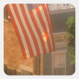 Sticker Carré Amérique du Nord, États-Unis, Massachusetts, Nan