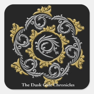 Sticker Carré Amis d'autocollant carré de Philip