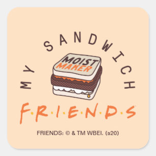 Sticker Carré AMIS™   Mon sandwich