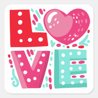 STICKER CARRÉ AMOUR
