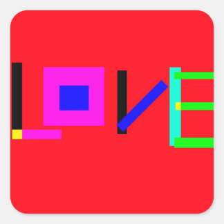 Sticker Carré Amour