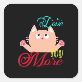 Sticker Carré Amour Vous Plus Style Élégant