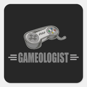 Sticker Carré Amusant jeu vidéo