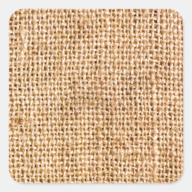 Sticker Carré Amusement avec Burlap (Devant)