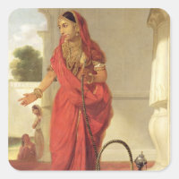 An Indian Dancing Girl with a Hookah, 1772