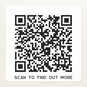 Sticker Carré Analyse du code QR pour en savoir plus