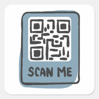 Sticker Carré analyser le code qr