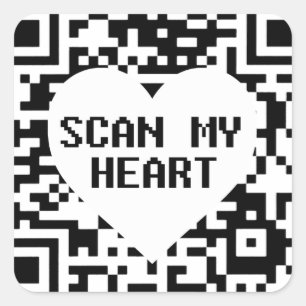 Sticker Carré Analyser mon coeur