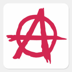 Sticker Carré Anarchie SYmbol