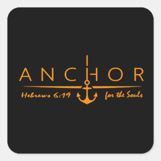 Sticker Carré Anchor for the Soul – Hebrews 6:19 Faith