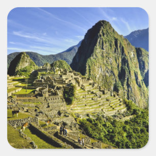 Sticker Carré Ancien Machu Picchu, dernier refuge des