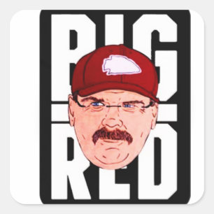 Sticker Carré andy reid moustache
