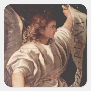 Sticker Carré Angel avec bannière 1522