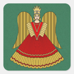 Sticker Carré Angel de Noël de Nuremberg