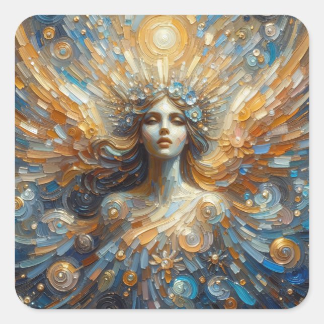 Sticker Carré Angel of Mine - Collection d'art Angel Series (Devant)