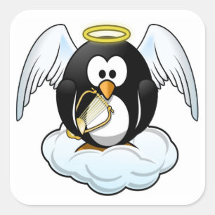 STICKER CARRÉ ANGEL PENGUIN