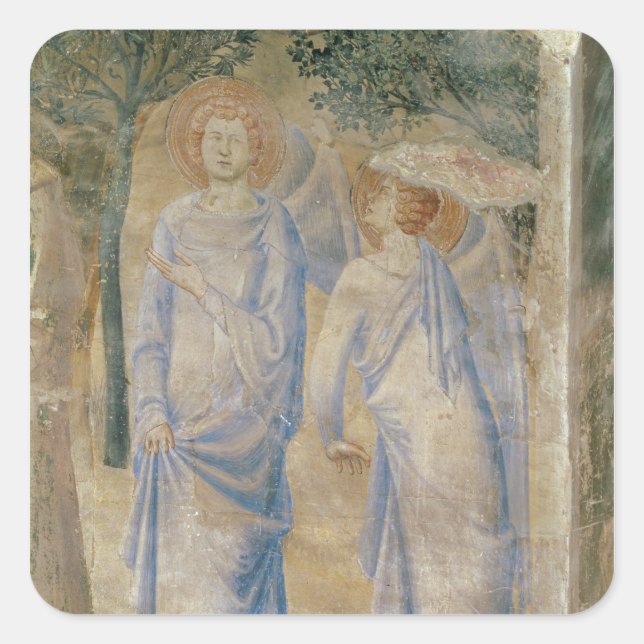 Sticker Carré Anges de la chapelle Saint-Jean, 1347 (Devant)