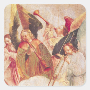 Sticker Carré Anges musicaux