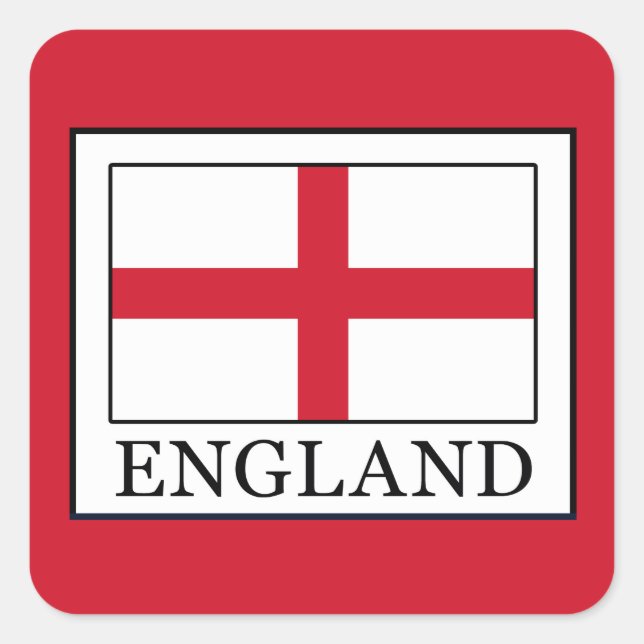 Sticker Carré Angleterre (Devant)